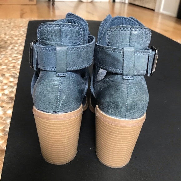 Seychelles Blue Wrap Buckle Bootie - Picture 4 of 6